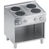 RESTAURANT STORE Cucina piano cottura elettrico pavimento 4 piastre cm 80x70x85 RS3621