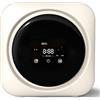Generic Lavatrice a parete Lavatrice a parete da 3,5 l per biancheria intima e asciugatrice, lavatrice elettrica compatta, programmi multipli, funzionamento silenzioso, comandi touch a LED