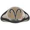Empress Jewelry Anello da Uomo in Argento Massiccio Marchiato 925 Segno Zodiacale Ariete R002126