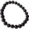 Generico Bracciale Tormalina Unisex, Pietre Dure Naturali, Elastico 19 cm, Fatto a Mano