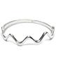 Empress Jewelry Anello impilabile in Argento Sterling Solido Marchiato 925 Onda