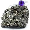 Generic Anello Argento 925 Ametista Naturale - Armonia Interiore, Intuizione Profonda e Potere Spirituale - Anello Artigianale con Ametista Viola per Donna - Anello con Pietra Viola Fatto a Mano