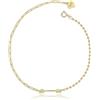 Meissa Bracciale Donna Argento 925 Bracciale graffette Bracciale Palla Collegamento Regolabile Gioielli Regalo Donna Amica Compleanno Capodanno, Oro