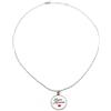 Handmade Collana Girocollo Catena Acciaio con Ciondolo Super Mamma | Ciondolo Scritta Super Mamma e Cuore Rosso Fatto a Mano con Resina Colata, Catena in Acciaio, Collana Festa della Mamma