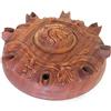 Nostre Montagne Prodotti Tipici Valle d' Coppa dell'amicizia valdostana 8 becchi uva diam. 26cm ca in legno di mogano