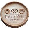Generic Cuscino anelli matrimonio Cuscino Fedi Portafedi Anello Portatore Personalizzato Nomi e Data Matrimonio rustico elegante decorazioni Cuscino per anello Amore infinito,Infinity Love