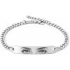 Vero Bijoux Bracciale con foto incisa occhi con fotografia personalizzata - Bracciale con foto incisione - Incisione laser nitida e perfetta - Made in Italy
