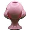 Generico Pumo Pugliese Salvadanaio in Ceramica Artigianale, Fatto a Mano in Italia - Portafortuna e Complemento d'Arredo Design (rosa)