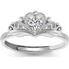 Meissa Anello Corona Tiara per Donne Argento 925 Anello Promessa Corona Principessa Misura Anello Promessa Fatto a mano Regolabile