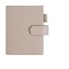 Moterm - Cover in pelle per notebook A6, compatibile con pianificatori Hobonichi, Stalogy e Midori MD, con passante per penne, slot per schede e tasca posteriore (color ciottolo/talpa, A6+)