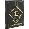 Scuola AGENDA COMPATIBILE, PRODOTTO UFFICIALE League of Legends F.to standard 2024/2025 nero + OMAGGIO Portachiave gioco Cubo + Penna Multicolore profumata