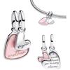 WEIMU Charm stopper in argento sterling 925 per braccialetti, ciondoli distanziatori