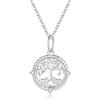 GAVU Collana in Argento Sterling 925 da Donna con Ciondolo Albero della Vita
