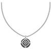 Amen Collana con ciondolo a forma di Timone in Acciaio e PVD nero, lunghezza 50+50 cm Collezione MetropolitanACCL105