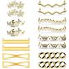 Realand 16 pezzi Charms per scarpe da ginnastica, Charms per lacci delle scarpe fai da te, decorazione, clip per scarpe, perla finta, strass, gioielli per scarpe per donne, accessori per scarpe casual