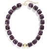 BREPINE Collane colorate da donna multicolore con grandi perline quadrate in resina collana alla moda audace collana di perline
