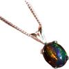 LKBEADS opale etiope nero naturale 9x7 mm ovale liscio ciondolo nero collana ovale in argento sterling 925 con catena a maglie da 18 pollici gioielli spirituali di energia curativa regalo gioielli|gmpd_0274