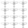 PH PandaHall 12pz Spilla Aereo Spille a Forma di Aeroplano Piccole Spilla Volo Aeromobili Spille Colletto Distintivo per Donne Uomini Zaino Camicia Cappello Borsa Cravatta Abito Accessori, 2.8 x 2.5cm