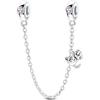 HUIPOJUE Ciondoli in Argento Sterling 925 per Bracciali e Collane Compatibili con Pandora, Fermagli a Clip, Catena di Sicurezza, Gioielli Natalizi da Regalare alle Donne