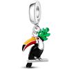 Generic M&S - Ciondolo a forma di tucano, in argento Sterling 925, compatibile con braccialetti Pandora ed europei