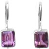 Bijoux et Objets - Orecchini con ametista in argento 925 - Dimensione della pietra 6x8mm