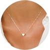 TINGN Collana da donna a forma di cuore, placcata in oro bianco 14 carati, collana personalizzata con ciondolo a forma di cuore, collana da donna in oro, per matrimonio, compleanno, regalo per donne,