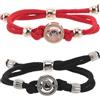 Yardwe 2 braccialetti touch a lunga distanza - braccialetti intelligenti per coppie - vibranti abbinati - gioielli romantici connessi per coppie a lunga distanza