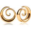 DOEARKO 2 PZ Moda Rotonda A Spirale Sella 316 In Acciaio Inox Tunnel Dell'orecchio Tappi Barella Gauges Per Il lobo dell'orecchio Expander Piercing Gioielli Del Corpo, 16mm(5/8), Acciaio inossidabile