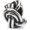 Trollbeads Silver Bead Savoy nodo, misura unica, Argento, Nessuna pietra preziosa
