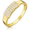 Sakrami Anello da Donna Shine in Oro Giallo e Zirconi Bianchi (14)