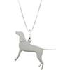 Playstation PS Collana con Pendente Cane Razza Weimaraner Ciondolo Argento - Incisione Gratuita