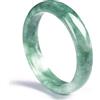 AKAFKKPYXSD Bracciale In Vera Giada Bracciale Fatto A Mano Per Le Donne Stile Retrò Cinese In Giada Naturale Moda Eleganza(61-62MM, Jade)