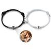 Kaululu Bracciale con Proiezione Foto Personalizzata per Coppia - Bracciale con Incisione e Foto Interno per Donne, Uomini e Amici - Regalo di Amicizia Gioielli