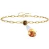 Auinniuz Bracciale con foto in argento sterling - Bracciale con proiezione personalizzato - Bracciale con immagini colorate all'interno - Regalo a sorpresa per lei B-Oro