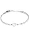 Generic Bracciale Tennis Donna Liujo LJ2442 in Acciaio Silver Zirconi e Cuore Centrale