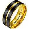 PROSTEEL Anelli Personalizzati con Incisione Taglia 22, Anelli Personalizzabili con Incisione, Anello Incisione Personalizzata con Confeziona Regalo Fede Nuziale da Uomo,Anelli di Fidanzamento