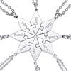 FaithHeart Collana dell'Amicizia 2/3/4/5/6/7/8 Pezzi Ciondoli a Cuore Separabili Nomi Personalizzati del Migliore Amici Catene Regolabili Gioielli Best Friends BFF per il Regalo di Natale Compleanno
