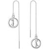 POTOPYY S925 - Orecchini a perno in argento con forma di gatto, per le donne amanti dei gatti, Metallo, Argento sterling