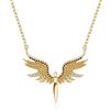 Generic Accessori per ragazze Ciondolo angelo custode in argento sterling 925, collane con ciondolo ali per gioielli da donna - Collana, Collana per ragazze,