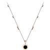bicup Collana Uomo Donna Gioielli Ciondolo Pendente Necklace Classico Nero E Bianco Romano Ciondolo Collana Moda Per Accessori Da Donna Colore Oro