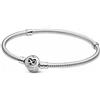 PANDORA Passions - Bracciale con maglia snake in argento sterling e chiusura a cuore con infinito