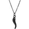 Generic Collana in argento sterling 925 con corno italiano colorato per donna uomo, Cornicello - Ciondolo, Collana con peperoncino, Compleanno