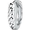 BLUESPIRIT Mono Orecchino Uomo in Argento 925 rodiato, Collezione Vital, Regalo Uomo - P.259C02000500