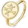 Brosway Anello Donna in Acciaio con Simbolo Albero Della Vita | Collezione Chakra - BHKR002C