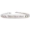 ALMENDRA Bracciale da uomo personalizzato in acciaio con incisione personalizzabile braccialetto regalo ragazzo nome frase inciso amico scritta (Catena 5mm)