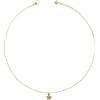 Rue des Mille Girocollo Donna Argento 925 Catena e Stella Zirconi Oro Giallo | Collana Donna Argento 925 | Collana Argento Donna Finito a Mano Nei Dettagli Con Una Potente Carica Sentimentale
