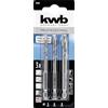 KWB Set 3 punte esagonali freccia porcellana