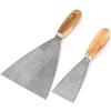 Aexit 2pcs 2' '5' 'Larghezza Lama in metallo Manico in legno Riparazione raschietto Stucco per cartongesso ID: 107520