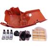 LIWaaGe Adatto for motosega Hus 445 450 450E Coperchio superiore della testata del cilindro Filtro a scatto Collettore