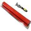 KATLKIU KATKLIU Set Spatola 2 Pezzi - Spatola Livellatrice da 40cm per Pareti e Soffitti + Raschietto Multifunzionale 16 in 1 in Acciaio Inox - Utensili Professionali per Ristrutturazione & Fai-da-te(40cm)